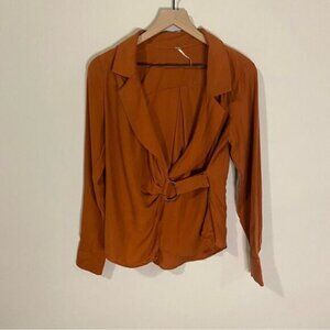 Free People Wrap Top Tencel